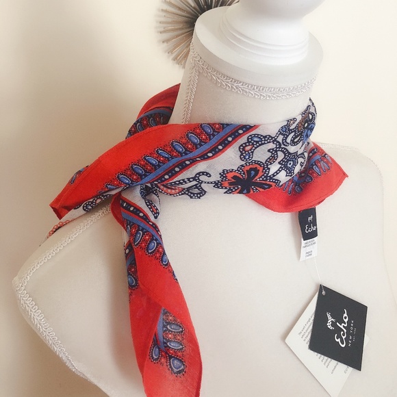 Echo Accessories - 2 for $10 ECHO Red Floral BANDANA